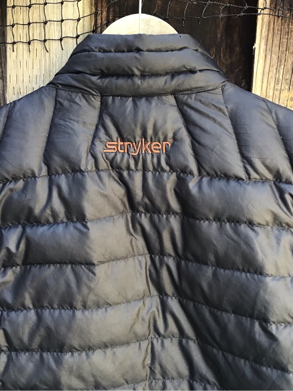 Patagonia Down Sweater Vest Black Stryker Goose Down Puffer Mens Large Logo - Picture 5 of 8